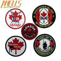 Écusson brodé personnalisé du Canada, feuille d'érable rouge canadienne, écusson thermocollant, symbole du Canada, écusson brodé