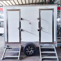 Baño móvil portátil, camión móvil, baño público, orinal, remolque de inodoro al aire libre HECHO DE Panel sándwich a la venta