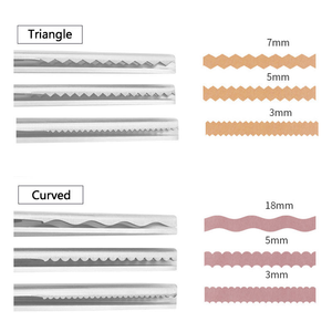 Lames dentelées en acier inoxydable professionnelles pour la couture, l'artisanat, la confection, les <span class=keywords><strong>ciseaux</strong></span> à épingler pour le tissu et le papier - Product Image 4