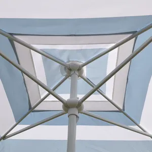 Kanopi Naungan Pantai Tenda Penampungan Matahari Portabel Aluminium Persegi Teras Payung Pantai Payung Keren Tenda Cabana untuk Luar Ruangan