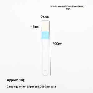 Pinceaux de peinture industriels OEM à prix d'usine, forme plate, multi-tailles, manche en plastique, <span class=keywords><strong>pinceau</strong></span> mural en nylon <span class=keywords><strong>Purdy</strong></span> - Product Image 3