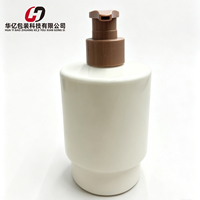 Emballage personnalisé de luxe en PET vide de 300 ml et 500 ml, finition mate, toucher doux, pour shampoing, après-shampoing, gel douche, lotion