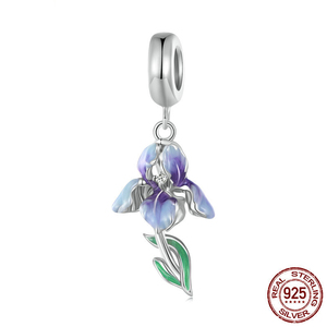 Bạc quyến rũ S925 Sterling Hướng Dương Mặt dây chuyền <span class=keywords><strong>bezel</strong></span> thiết lập với Zircon cho Diy Charm Bracelet Hot Bán đồ trang sức mỹ - Product Image 3