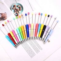 Pena Berlapis Elektroplating Warna-warni untuk DIY Kreatif, Pena Bolpoin Multi-Warna Macaron dengan Warna Gradasi yang Lucu, Penggunaan Universal