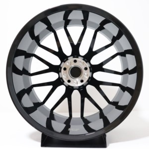 Rines Personalizados de Aleación de Aluminio Forjado de 18-24 Pulgadas, 5x112, Negro Brillante, <span class=keywords><strong>5</strong></span> Radios, para Mercedes Benz Clase A, B, C, <span class=keywords><strong>E</strong></span>, S, CLA, C63 AMG - Product Image 3