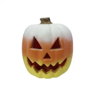 15.25In Three-Color Design Pumpkin LED Lights Halloween Decoration Outdoor Decorating Kit Pumpkin Home Decor