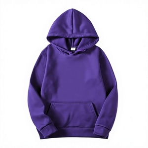 Custom Logo Men's Anti-Pilling <b>Polyester</b>/Cotton Hooded Pullover Tracksuit Set Adjustable Waist Lightweight Full-Length <b>Joggers</b> - Product Image 2
