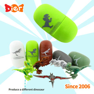 Caramelos al por mayor etiqueta privada personalizada ensamblada colorido sorpresa dinosaurios huevos juguete con chicle niños caramelo juguete dulce ODM - Product Image 4