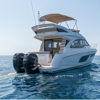 Prix Usine Yacht Flybridge 33 pieds Double Moteur 300 CV Yamaha FRP Cabin Cruiser MOQ 1 Unité Certifié CCS CE Meilleur 360