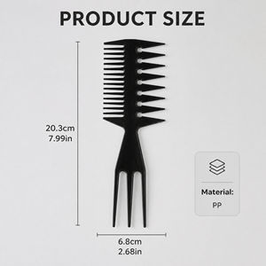 <span class=keywords><strong>Peigne</strong></span> à cheveux professionnel en gros, directement de l'usine : <span class=keywords><strong>Peigne</strong></span> à démêler, <span class=keywords><strong>Peigne</strong></span> à effet lisse, <span class=keywords><strong>Peigne</strong></span> en plastique en forme d'arête de poisson, <span class=keywords><strong>Peigne</strong></span> 3-en-1 en forme d'arête de poisson - Product Image 2