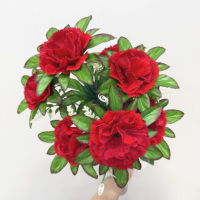 Rote Nelken Kunstblumen-Bouquet Künstliche Blumen für Tischdekoration Großhandel Hochzeitsdekoration & Zubehör