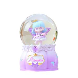 Nueva Caja Musical Giratoria con Bola de Cristal de Princesa de Flores, Linda y de Ensueño, Pequeño Artículo Decorativo, Exquisito Regalo Pequeño, Un Solo Pieza - Product Image 5