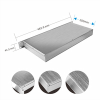 Fabrication en usine Boîtier de profilé en aluminium extrudé brossé personnalisé 1U 19 pouces Boîtier de châssis de serveur à montage en rack