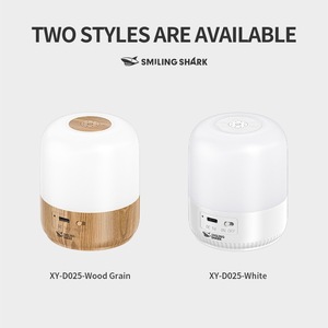 Lampe de table LED rechargeable USB Smiling Shark pour le camping en plein air, lumière douce - Product Image 4