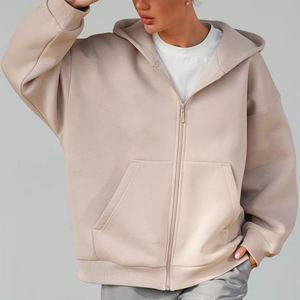 Sudadera con Capucha Personalizada con Logotipo, Bordado 3D de Alta Calidad, Estampada, con Cierre, Talla Grande, Forrada, de Punto Grueso, Hombros Caídos, Ecológica, para Hombre - Product Image 6