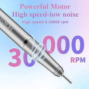 HOWYEAポータブル充電式ネイルドリル研磨マニキュアツールサロンホーム充電式30000rpmネイルドリルペン - Product Image 5