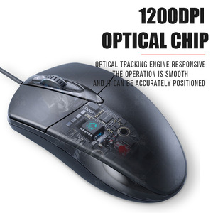 Usb Optical Wired <b>Mouse</b> 3 Buttons Right Hand For Office Home Use - Product Image 2
