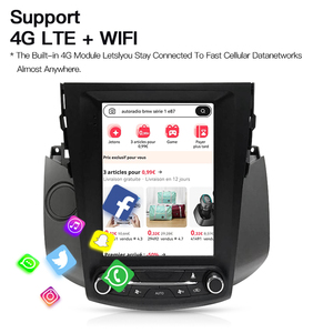 Android 14 Car Radio <b>Navigation</b> Multimedia Player Carplay For Toyota RAV4 Rav 4 2005-2012 Tesla Style Screen <b>GPS</b> 4G DSP RDS - Product Image 2