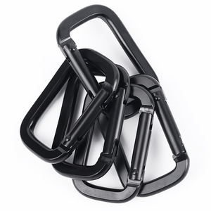 Oxydation Porte-clés Aluminium Crochets Plats <span class=keywords><strong>Mousqueton</strong></span> 50mm Noir Verrouillage Carré <span class=keywords><strong>Mousqueton</strong></span> <span class=keywords><strong>Avec</strong></span> <span class=keywords><strong>Sangle</strong></span> - Product Image 4