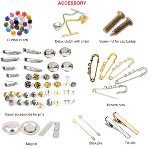 All'ingrosso Design personalizzato ad alta lucidatura spilla glitterata in metallo in lega di zinco - Product Image 6