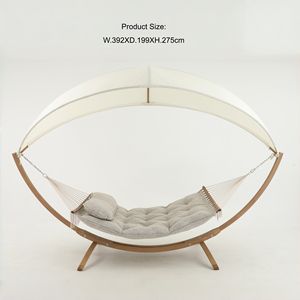 Meubles de balcon pour hôtel de luxe, mobilier d'extérieur, balançoire suspendue, balançoires de jardin, <span class=keywords><strong>hamac</strong></span> avec auvent pare-soleil - Product Image 4