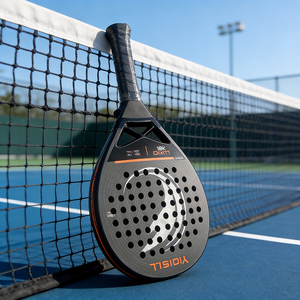 Raqueta de Pádel de Carbono 3K para Jugadores Intermedios de Club con Potencia Controlada, Superficie de Arena con Patrón 3D - Product Image 4