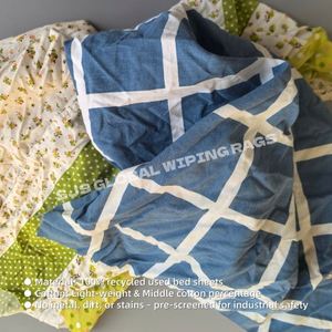 Trapos de algodón tejido de grado industrial para limpieza, tela recuperada de color claro para mecánicos, paquetes de 10KG, 15KG, 25KG - Product Image 4