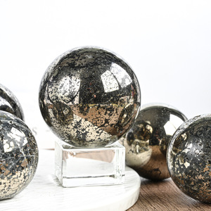 Wholesale Natural Stone Ore Yellow Pyrite Sphere <b>Ball</b> Quartz Craft for Decoration - Product Image 1