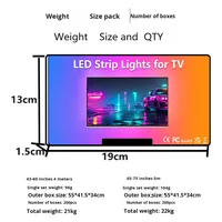 Barre lumineuse LED RGB pour jeux immersifs, kit maison intelligente, télécommande, éclairage de bureau pour salon, jeux immersifs RGB