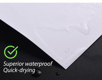 Film adhésif PET acrylique blanc mat 50 microns, autocollant simple face sensible à la pression, imperméable pour applications de masquage
