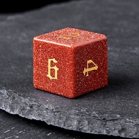 Dés à Jouer D&D Faits Main en Pierre Naturelle Turquoise Verte, Écologiques, 1 Pièce, Cube Polyédrique à Bords Tranchants pour Table de Jeu de Rôle Dungeons & Dragons