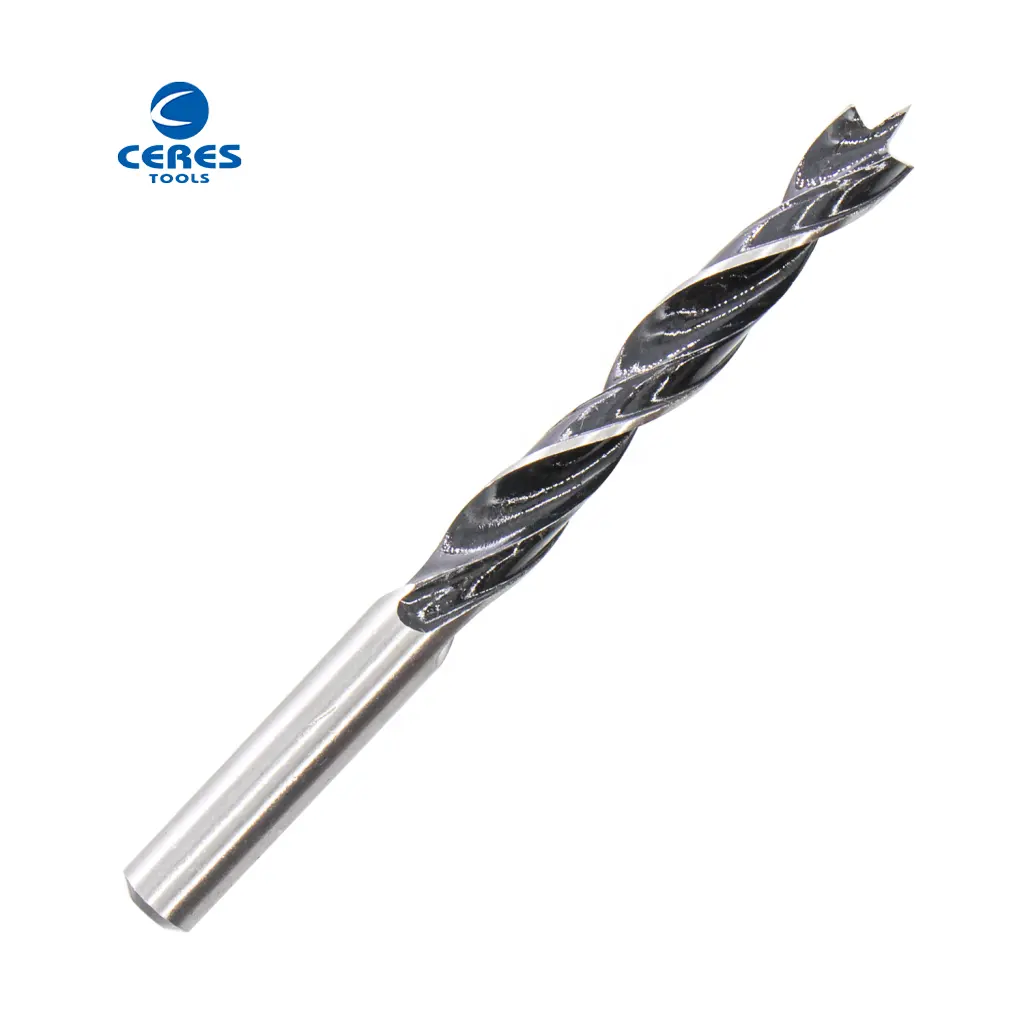 roll forged black & white finish working drill bits for wood drilling