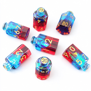 Custom Foil Inside Potion Bottle <strong>Dice</strong> Set, Gradient Resin Polyhedral DND RPG <strong>Dice</strong> for Fantasy Tabletop Games OEM Wholesale - Product Image 2