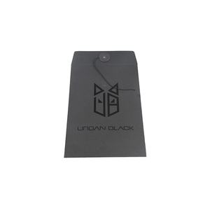 Enveloppe d'expédition en papier cartonné noir personnalisée par le fabricant, format A3, avec bouton - Product Image 6