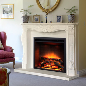 <span class=keywords><strong>De</strong></span> mármol blanco decoración <span class=keywords><strong>de</strong></span> chimenea moderna rodea - Product Image 4