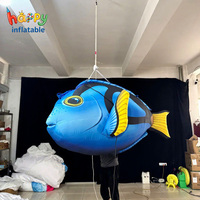 Modelo Inflable Personalizado de Pez Payaso Colgante, Mascota Nemo Naranja, Pez Tropical Inflable para Decoración de Eventos y Fiestas con Temática Oceánica