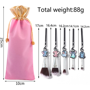 <span class=keywords><strong>Maquillaje</strong></span> Herramienta de larga duración de alta calidad Herramienta cosmética Brocha de <span class=keywords><strong>maquillaje</strong></span> de puntada dorada rosa - Product Image 5