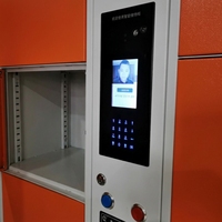 Armoire de rangement électronique intelligente moderne pour l'extérieur, en acier et métal, pour le stockage de colis dans les centres commerciaux et les gymnases
