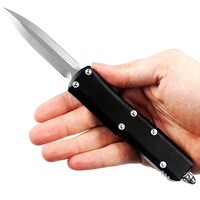 Couteau de poche tactique en acier inoxydable UT85 de 3 pouces avec manche en aluminium CNC pour EDC, survie en extérieur et camping – Vente en gros pour petites commandes