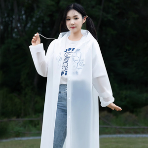 في الهواء الطلق مقاوم للماء معاد تدويره للنساء البالغات والرجال ببطاقة شفافة محمولة بونشو - Product Image 4