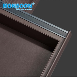 Boîtes de rangement coulissantes pour tiroirs de placard, en alliage d'aluminium, avec panier de rangement dissimulé en cuir pour armoire - Product Image 5