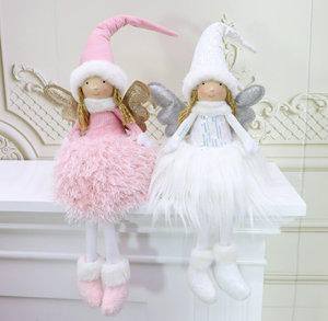 Christmas Tree Doll Cute Princess Stuffed Plush <b>Toy</b> Tall Hat Braids Long Legs Place Dolls for <b>Desk</b> Cabinet Decor Doll - Product Image 4