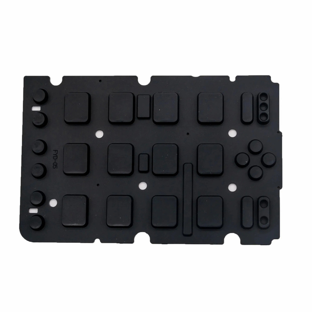 Blank Keypad Customized Size Silicone Button Graphic Overlay Metal Dome Touch Panel Silicone Rubber Buttons
