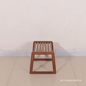<b>Bamboo</b> Small <b>Stool</b> Rectangle Carbonized Color Framework Structure For Adults Children Elderly - Product Image 2