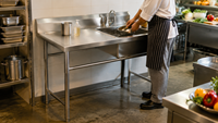 Fábrica China Ofrece Personalización de Fregaderos de Acero Inoxidable de Alta Calidad para Cocinas Comerciales y Restaurantes