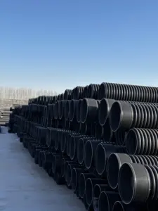 800mm Pn8 Hdpe Doble Wall Corrugated Drainage Pipe Pvc Double Wall Corrugated Pipe For Drainage