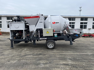 ปั๊มผสมคอนกรีตเครื่องยนต์ดีเซลพร้อมเครื่องผสม40M 3 /h เครื่องผสมคอนกรีต - Product Image 2