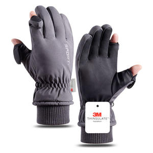 Sarung tangan Ski lima jari untuk dewasa, sarung tangan hangat olahraga musim dingin tahan air layar sentuh kompatibel <span class=keywords><strong>3M</strong></span> Non-Slip - Product Image 5