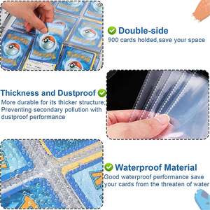 Tùy chỉnh riêng Logo đa màu 3 vòng dây kéo <span class=keywords><strong>TOP</strong></span> loader Pocket giao dịch thẻ chất kết dính 9 POCKET cho Yugioh thẻ thể thao - Product Image 4