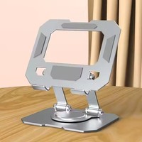 Desktop Metal Tablet Houder Telefoon- en Tablet Vloerstandaard Houder Flexibele Opvouwbare Laptopstandaard 360° Rotatie Draagbare Tablet